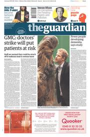 The Guardian () Newspaper Front Page for 20 April 2016