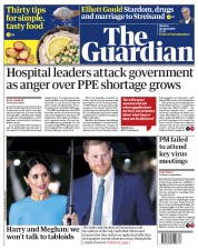 The Guardian () Newspaper Front Page for 20 April 2020
