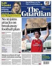 The Guardian () Newspaper Front Page for 20 April 2021