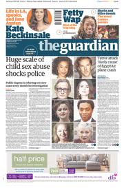 The Guardian () Newspaper Front Page for 20 May 2016