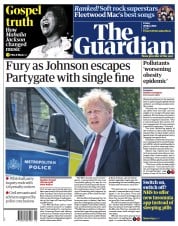 The Guardian () Newspaper Front Page for 20 May 2022