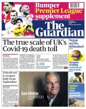 The Guardian () Newspaper Front Page for 20 June 2020