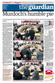 The Guardian () Newspaper Front Page for 20 July 2011