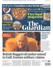 The Guardian () Newspaper Front Page for 20 July 2019