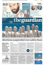 The Guardian () Newspaper Front Page for 20 August 2016
