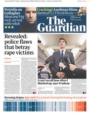 The Guardian () Newspaper Front Page for 20 September 2019