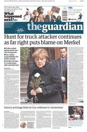 The Guardian () Newspaper Front Page for 21 December 2016