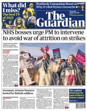 The Guardian () Newspaper Front Page for 21 December 2022