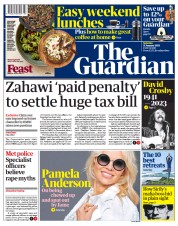 The Guardian () Newspaper Front Page for 21 January 2023