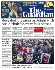 The Guardian () Newspaper Front Page for 21 February 2020