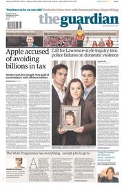 The Guardian () Newspaper Front Page for 21 May 2013