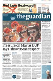 The Guardian () Newspaper Front Page for 21 June 2017