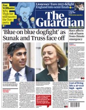 The Guardian () Newspaper Front Page for 21 July 2022