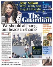 The Guardian () Newspaper Front Page for 21 August 2021