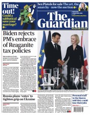 The Guardian () Newspaper Front Page for 21 September 2022