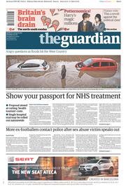 The Guardian () Newspaper Front Page for 22 November 2016