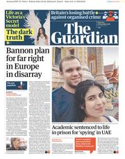 The Guardian () Newspaper Front Page for 22 November 2018