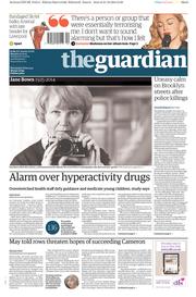 The Guardian () Newspaper Front Page for 22 December 2014