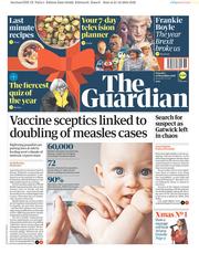 The Guardian () Newspaper Front Page for 22 December 2018