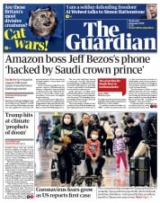 The Guardian () Newspaper Front Page for 22 January 2020