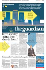 The Guardian () Newspaper Front Page for 22 February 2017