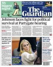The Guardian () Newspaper Front Page for 22 March 2023