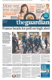 The Guardian () Newspaper Front Page for 22 April 2017