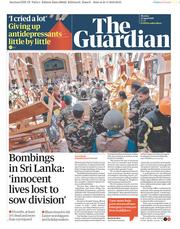 The Guardian () Newspaper Front Page for 22 April 2019
