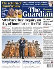 The Guardian () Newspaper Front Page for 22 April 2022
