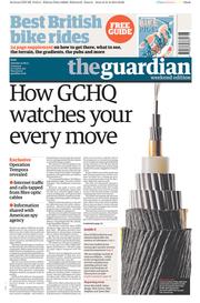 The Guardian () Newspaper Front Page for 22 June 2013