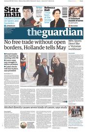 The Guardian () Newspaper Front Page for 22 July 2016