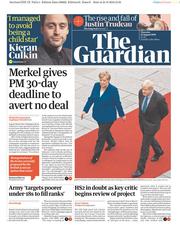 The Guardian () Newspaper Front Page for 22 August 2019