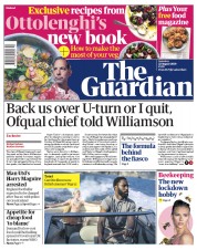 The Guardian () Newspaper Front Page for 22 August 2020