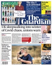 The Guardian () Newspaper Front Page for 23 October 2021