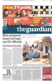 The Guardian () Newspaper Front Page for 23 December 2017