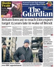 The Guardian () Newspaper Front Page for 23 January 2023