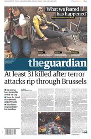 The Guardian () Newspaper Front Page for 23 March 2016
