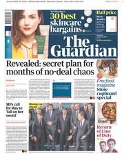 The Guardian () Newspaper Front Page for 23 March 2019
