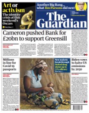 The Guardian () Newspaper Front Page for 23 April 2021