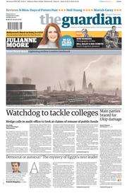 The Guardian () Newspaper Front Page for 23 May 2014