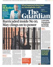The Guardian () Newspaper Front Page for 23 May 2019