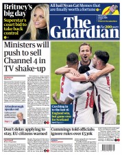 The Guardian () Newspaper Front Page for 23 June 2021