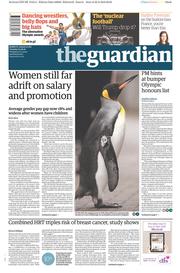The Guardian () Newspaper Front Page for 23 August 2016