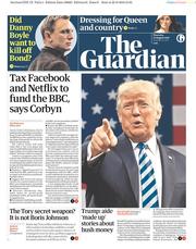 The Guardian () Newspaper Front Page for 23 August 2018