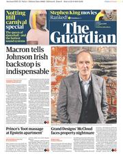 The Guardian () Newspaper Front Page for 23 August 2019