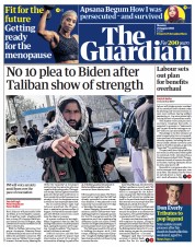 The Guardian () Newspaper Front Page for 23 August 2021