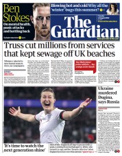 The Guardian () Newspaper Front Page for 23 August 2022
