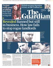 The Guardian () Newspaper Front Page for 24 October 2018