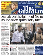 The Guardian () Newspaper Front Page for 24 October 2022