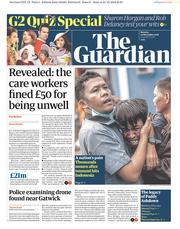 The Guardian () Newspaper Front Page for 24 December 2018